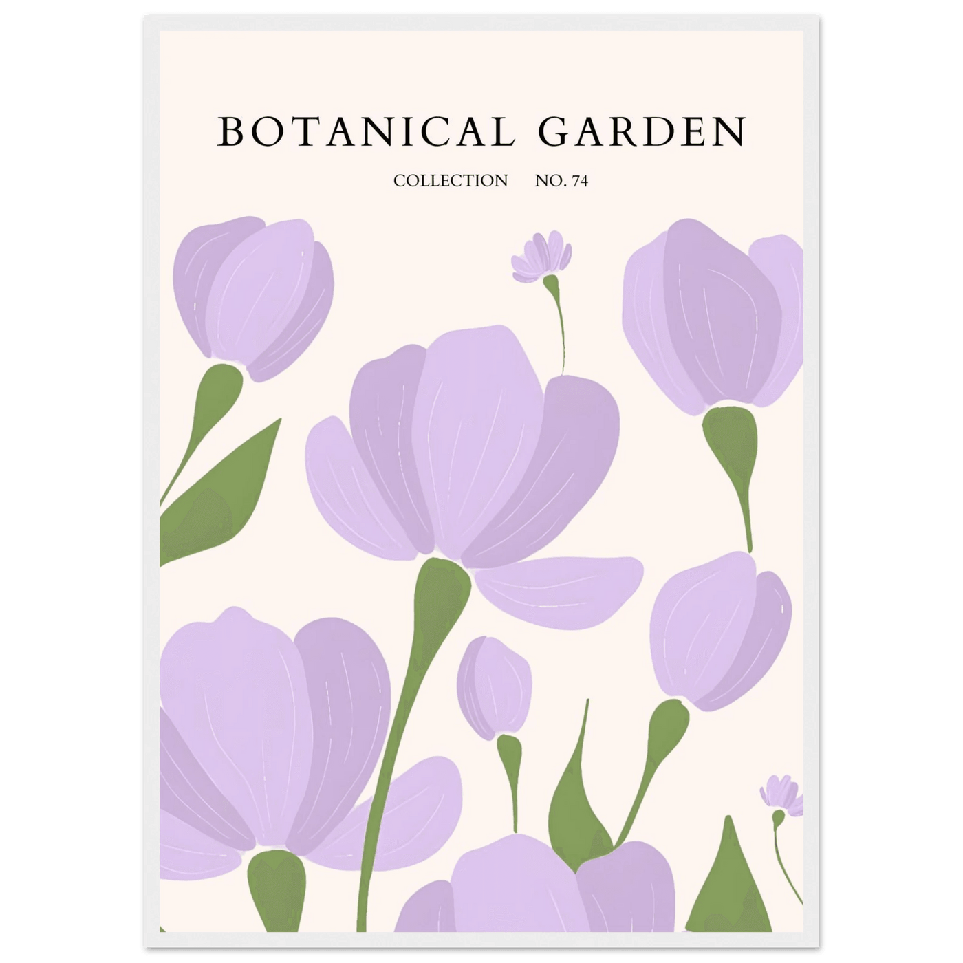 Botanical Garden Elegant Lavender Bloom Art Print - Vibrantwalls