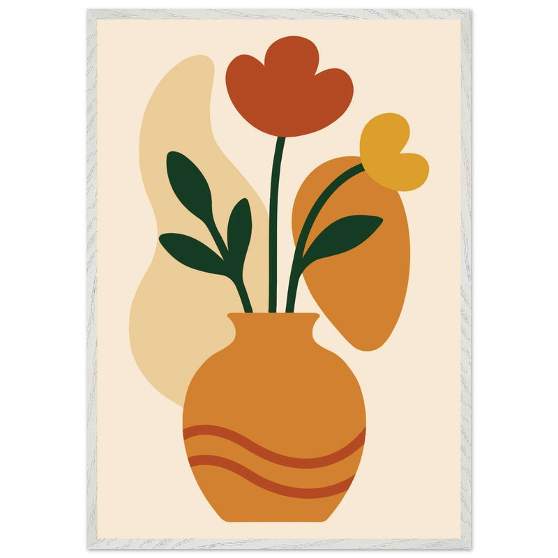 Abstract Floral Vase - Vibrantwalls