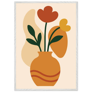 Abstract Floral Vase - Vibrantwalls