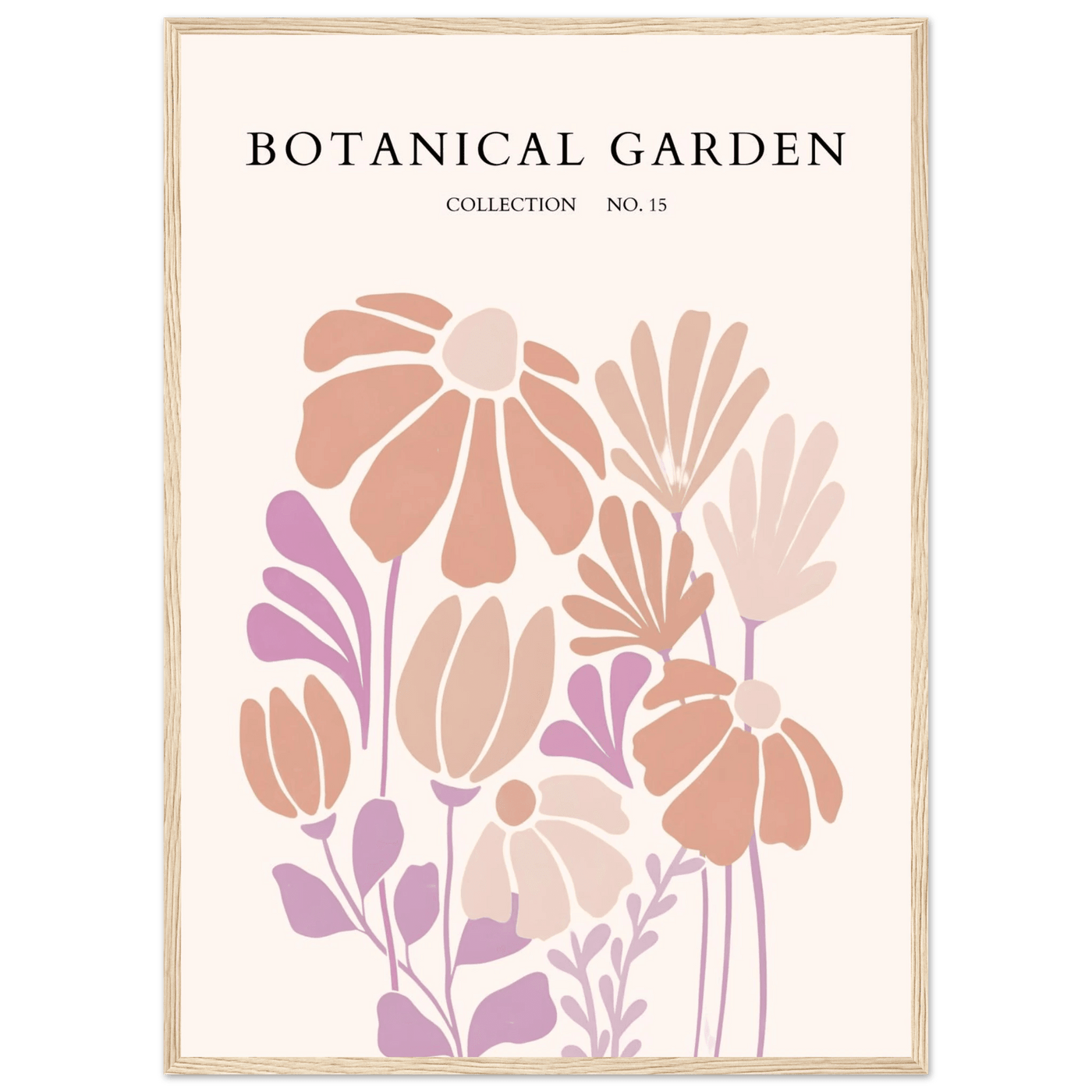 Botanical Garden Collection Framed Posters – Soft Floral Abstract Art Prints | Ready-to-Hang - Vibrantwalls