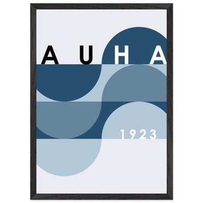 Bauhaus-Style Abstract Poster - The Blue Tunnel Modern Art Print in Various Sizes & Finishes - Vibrantwalls