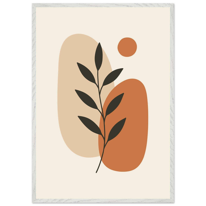 Abstract Botanical Earthy Desert Plant Design - Vibrantwalls