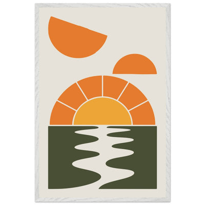 Abstract Sunset Oasis - Vibrantwalls