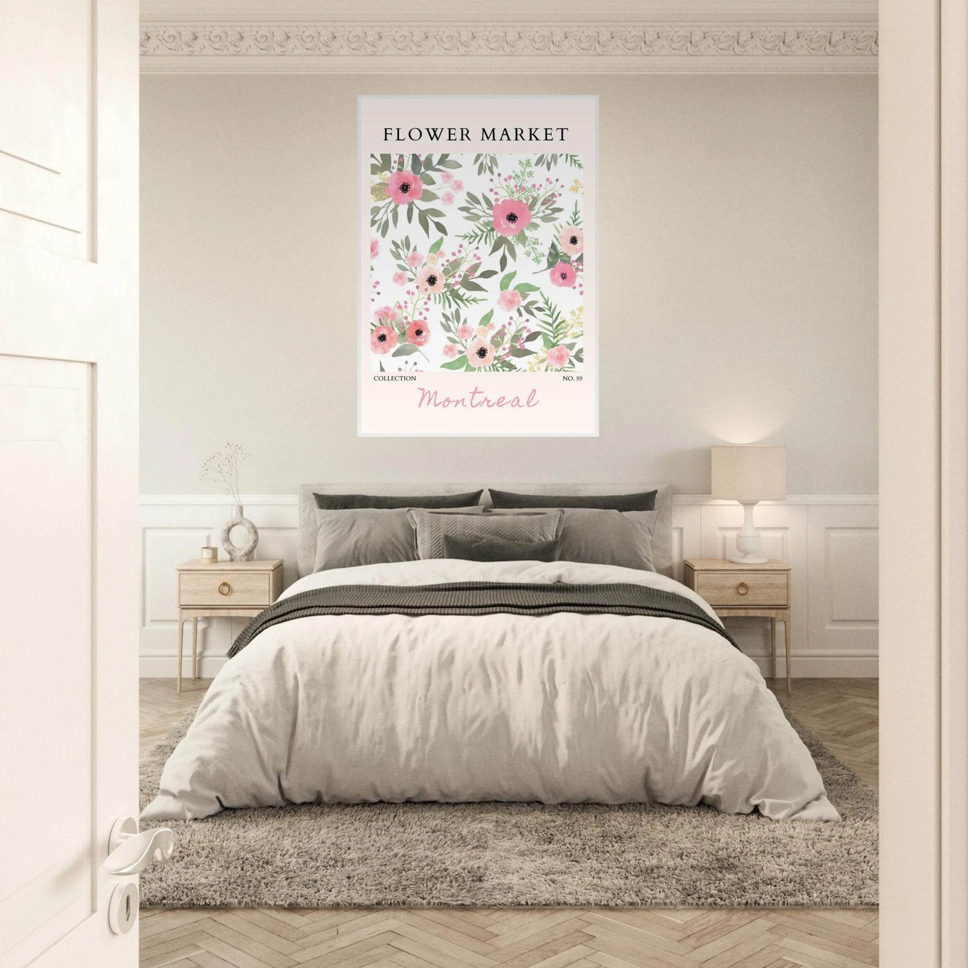 Flower Market Collection: Montreal – Whimsical Floral Art Prints | Ready-to-Hang Framed Posters - Vibrantwalls
