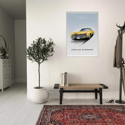 1967 Cadillac Eldorado - Iconic American Luxury Framed Poster | Premium Wall Art, Ready-to-Hang in Your Style - Vibrantwalls