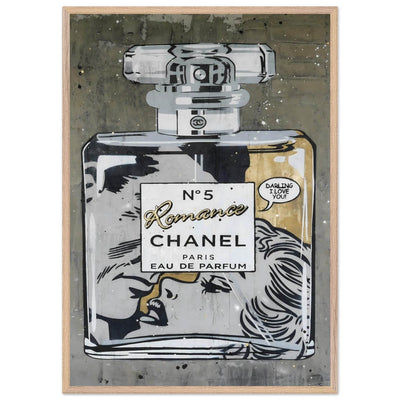 Chanel No. 5 Pop Art Print: Iconic Perfume Art with a Comic Twist, Framed in Your Choice of Style - Vibrantwalls