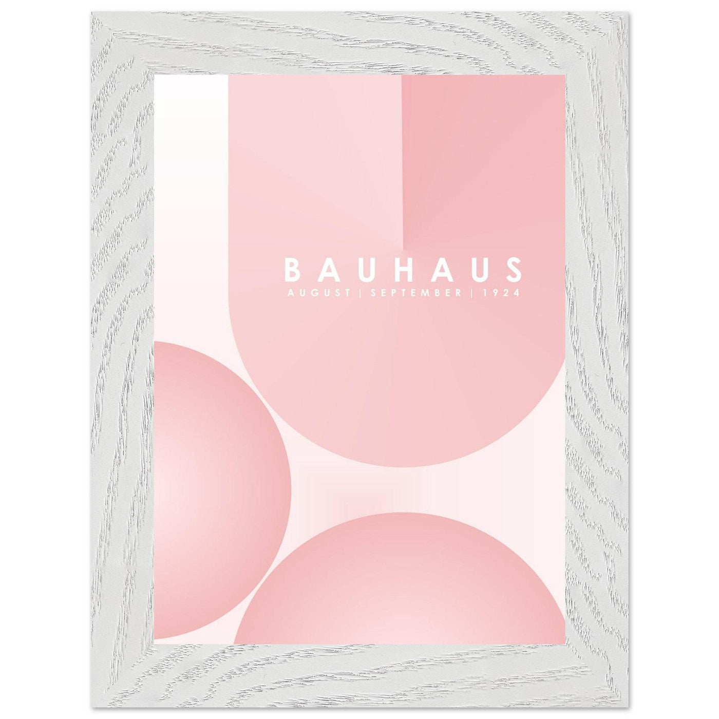 Bauhaus Soft Pink Geometric Design for Contemporary Spaces - Vibrantwalls