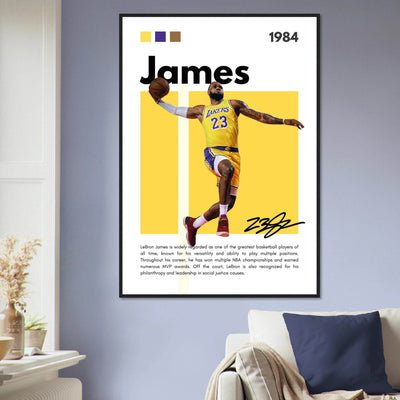 LeBron James King James Lakers Art Print - Vibrantwalls