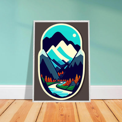 Minimalist Mountain Landscape - Vibrantwalls