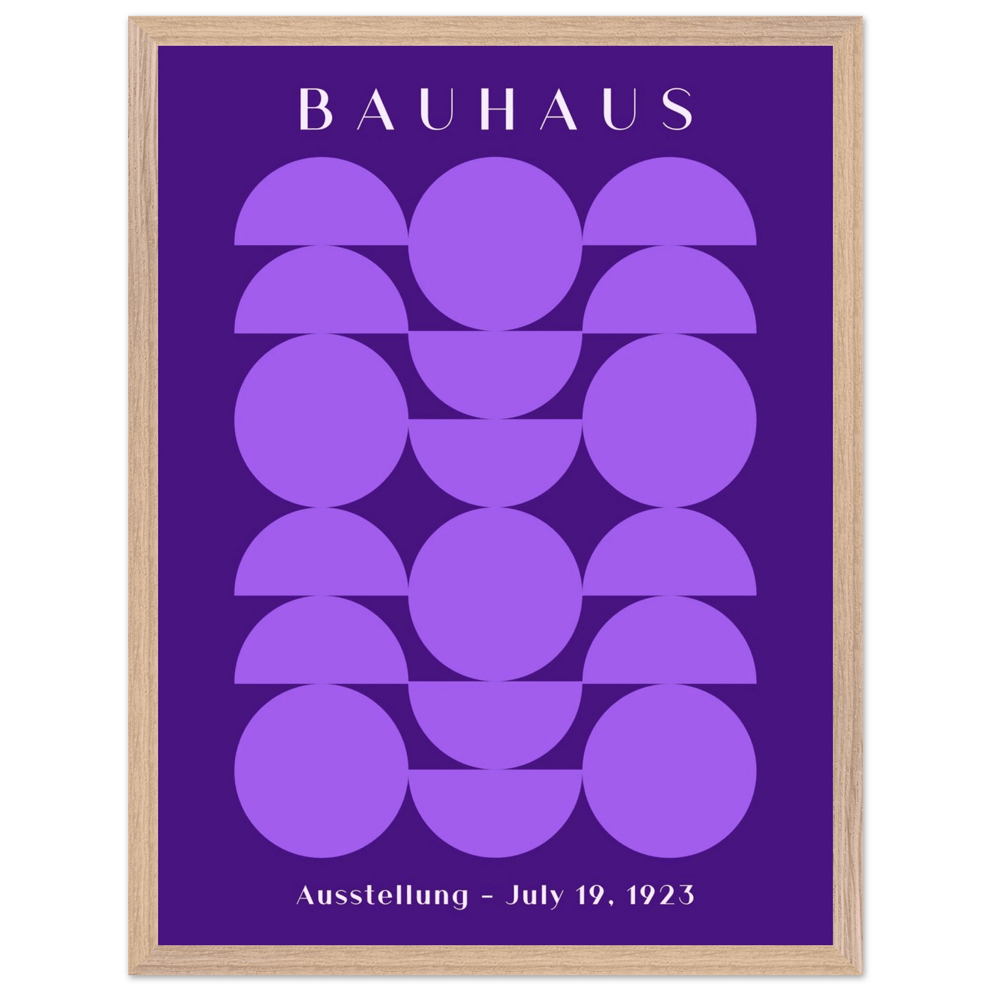 Bauhau 1923 Purple Geometric - Vibrantwalls