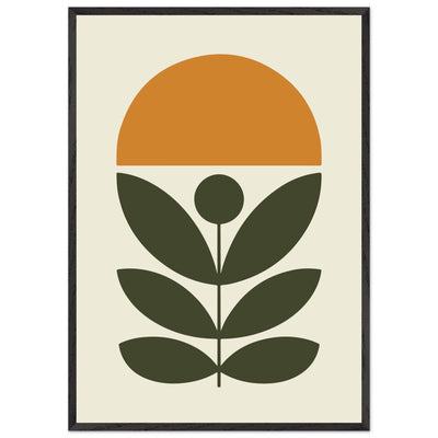Abstract Botanical Green Plant Modern Art - Vibrantwalls