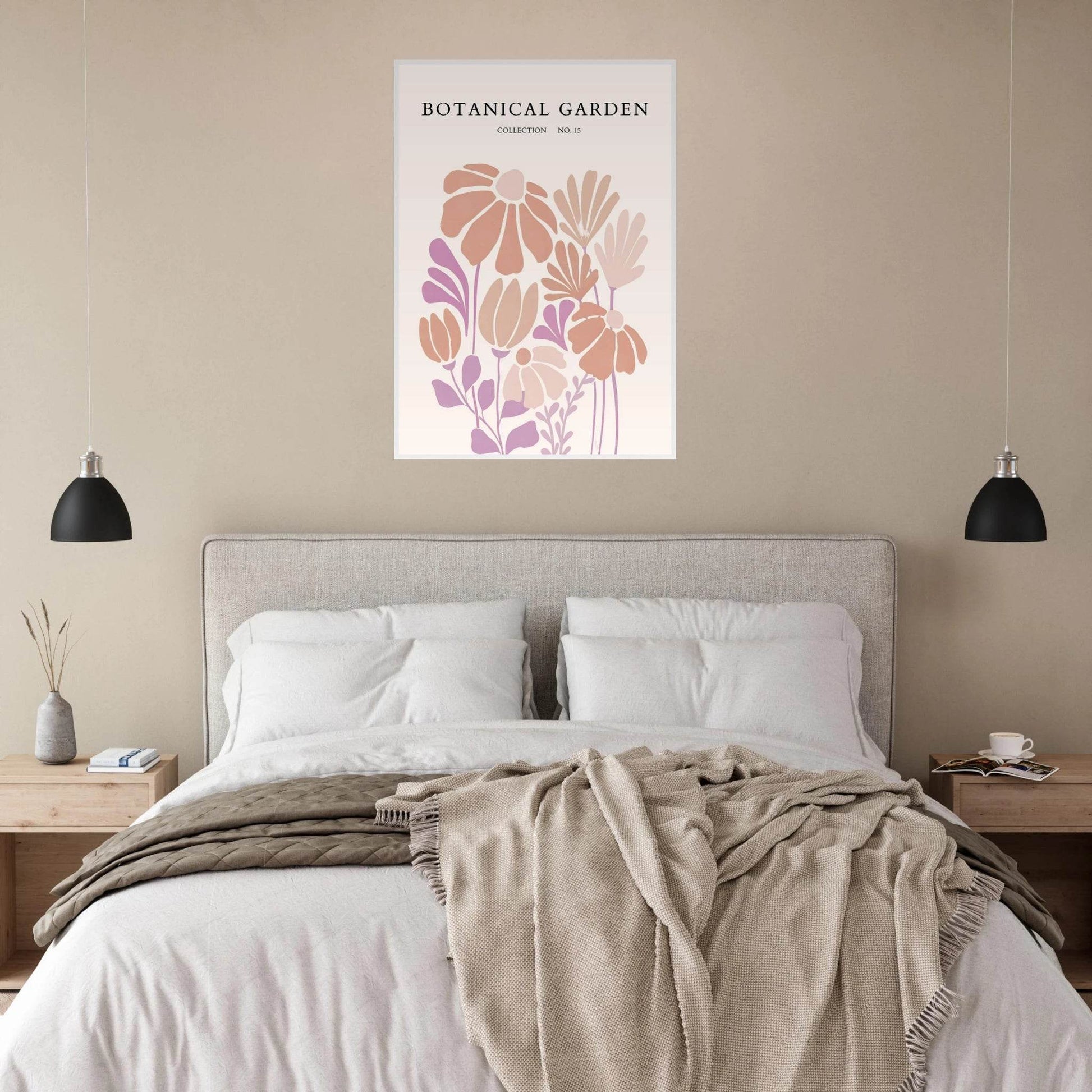 Botanical Garden Collection Framed Posters – Soft Floral Abstract Art Prints | Ready-to-Hang - Vibrantwalls