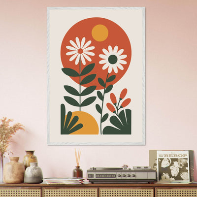 Abstract Floral Mid-Century - Vibrantwalls