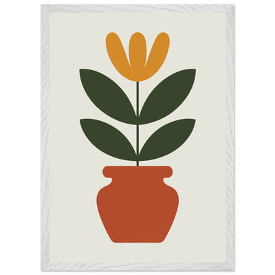 Abstract Potted Floral Art - Vibrantwalls