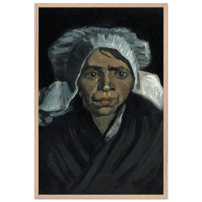 Peasant Woman Sculpture - Exquisite Head of a Peasant Woman Art Piece - Vibrantwalls