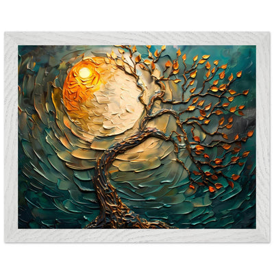 Golden Sunset Emerald Tree of Life Jewelry - Vibrantwalls