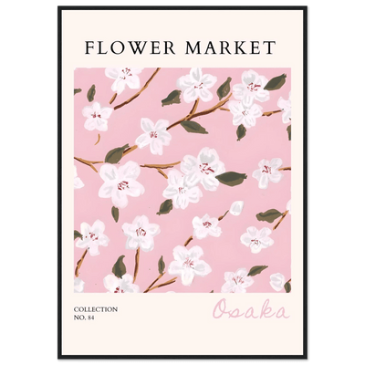 Sakura Pink Bloom Framed Poster – Delicate Floral Art Print | Ready-to-Hang in Your Choice of Frame - Vibrantwalls