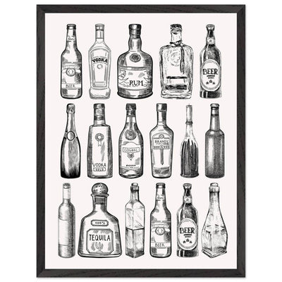 Gin Tonic Cocktail Recipe Classic Bar Print - Vibrantwalls
