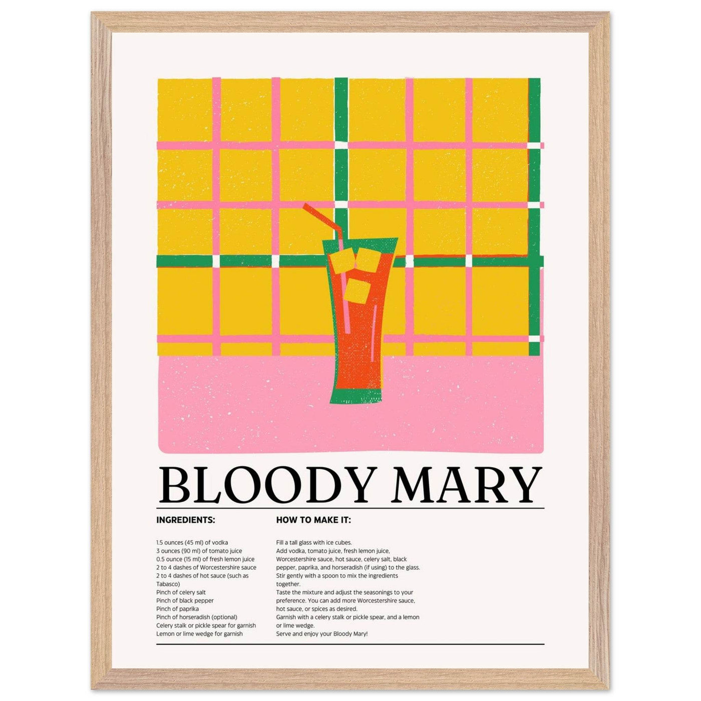 Retro Bloody Mary Cocktail Recipe - Vibrantwalls