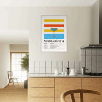 Vibrant Margarita Recipe Refreshing Wall Art - Vibrantwalls
