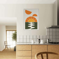 Abstract Sunset Oasis - Vibrantwalls