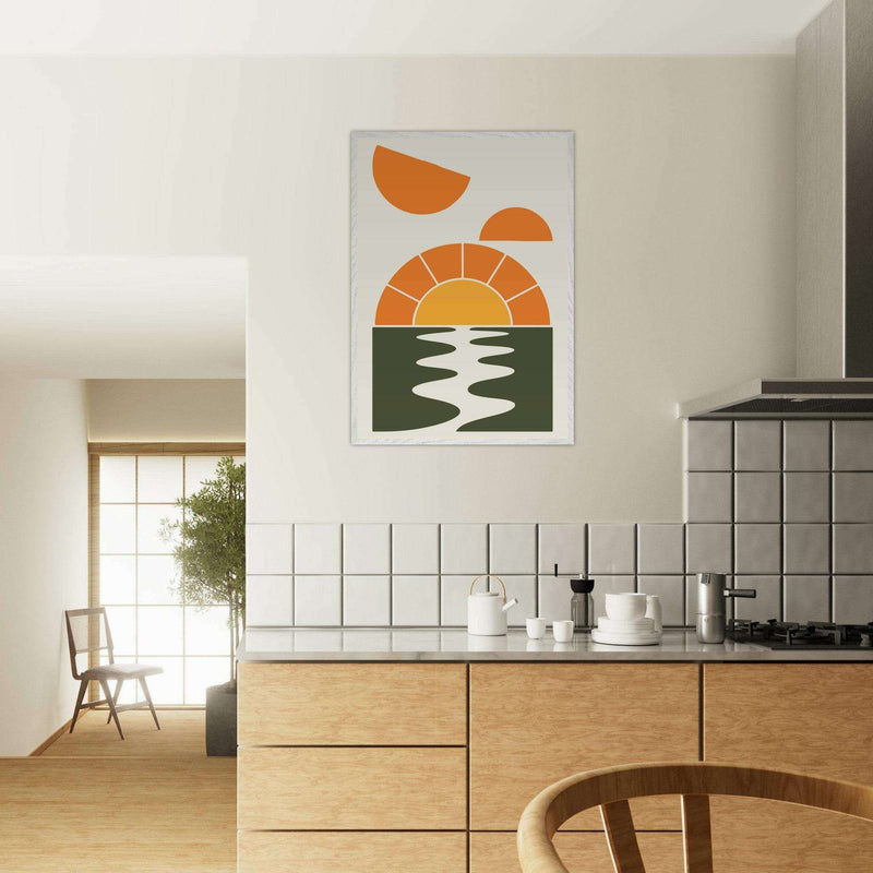 Abstract Sunset Oasis - Vibrantwalls