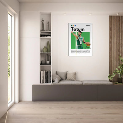 Jayson Tatum Boston Celtics Star Framed Poster Vibrantwalls