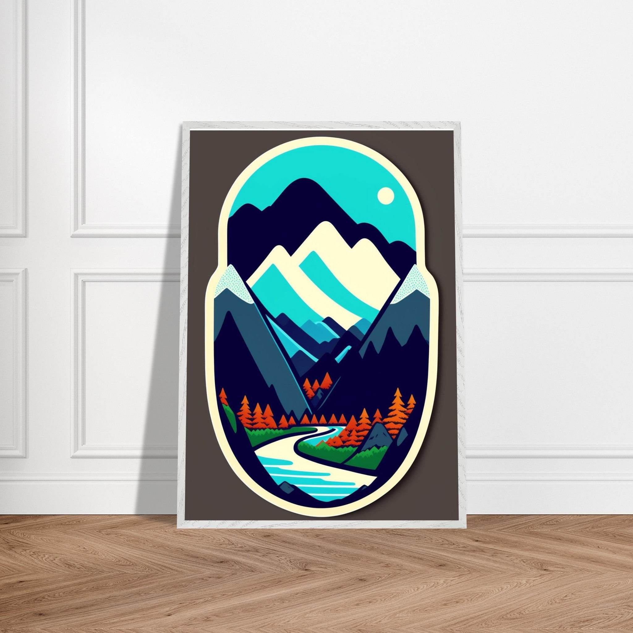 Minimalist Mountain Landscape - Vibrantwalls