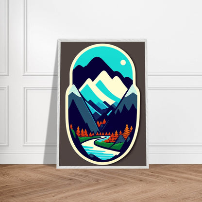 Minimalist Mountain Landscape - Vibrantwalls