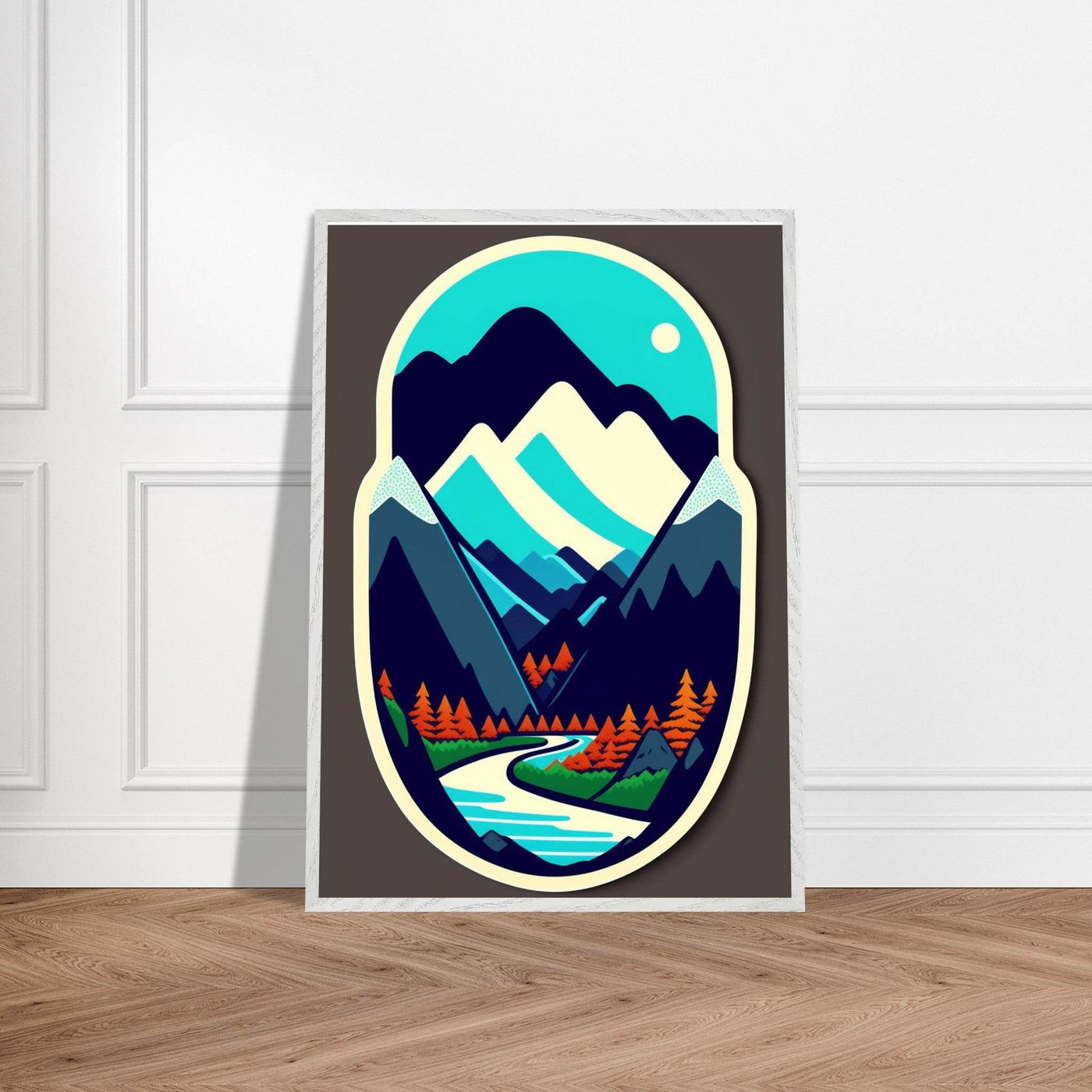Minimalist Mountain Landscape - Vibrantwalls