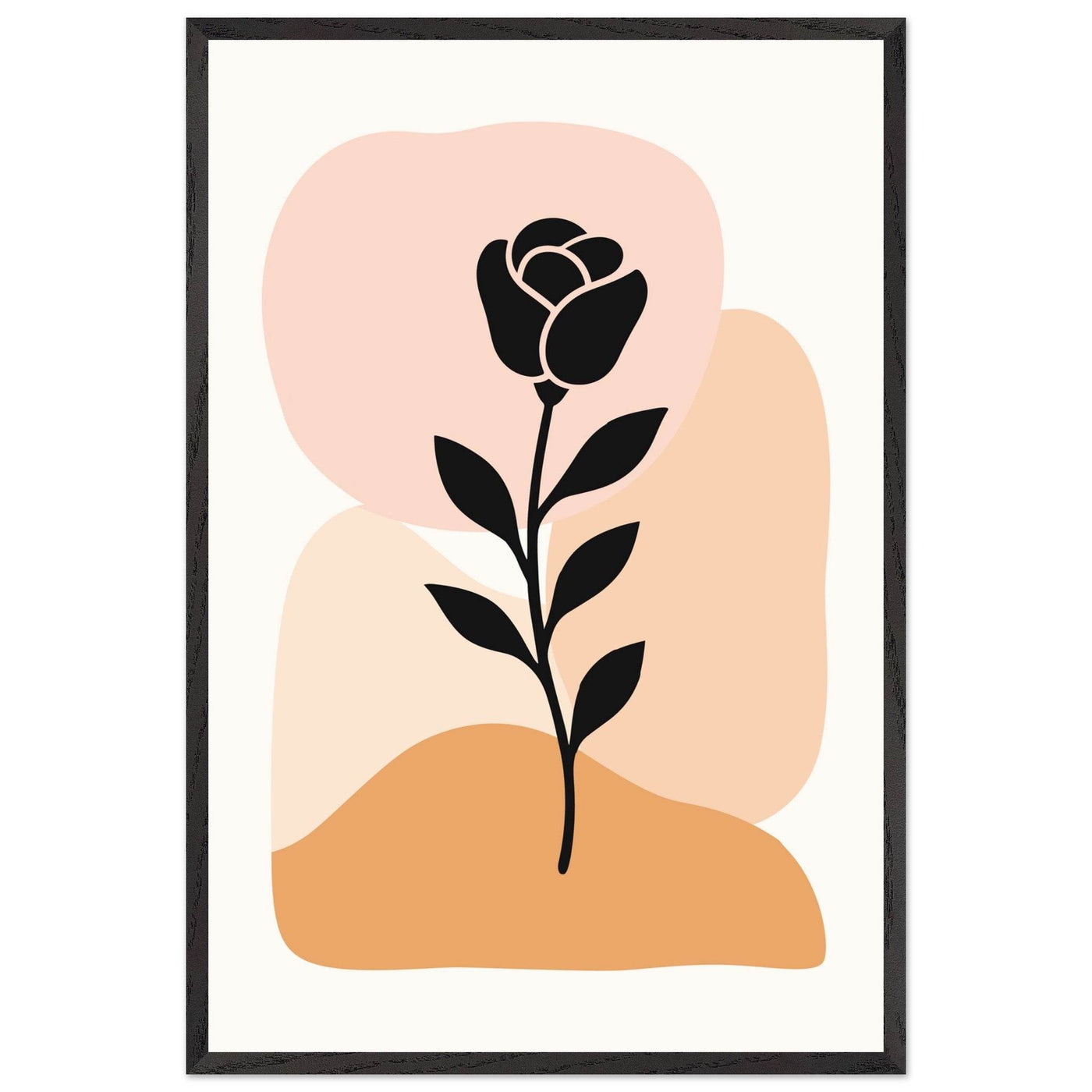 Abstract Floral Silhouette - Vibrantwalls