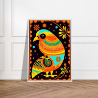 Vibrant Tribal Bird Art Cubism Style Abstract Geometric Wall Art - Vibrantwalls