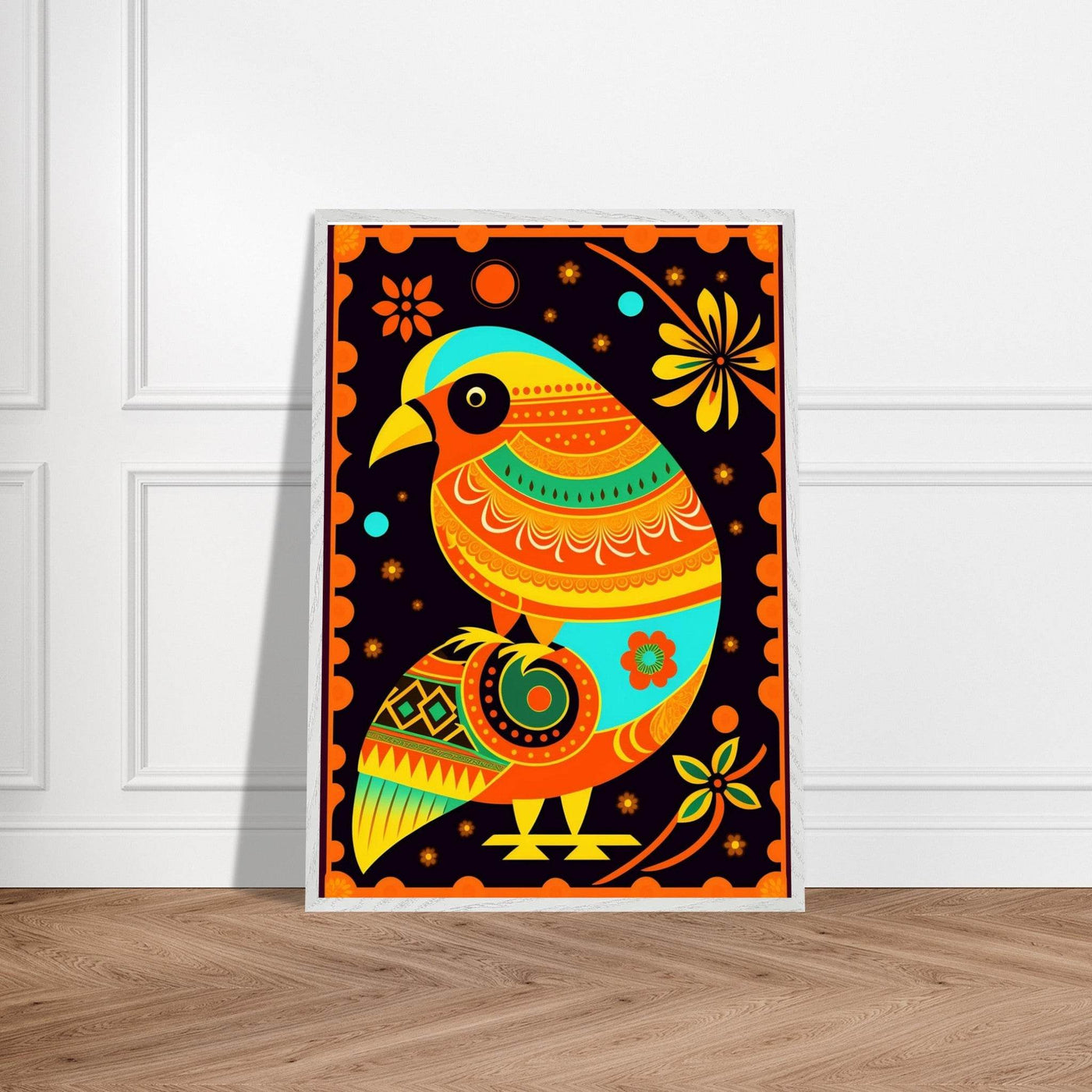 Vibrant Tribal Bird Art - Vibrantwalls