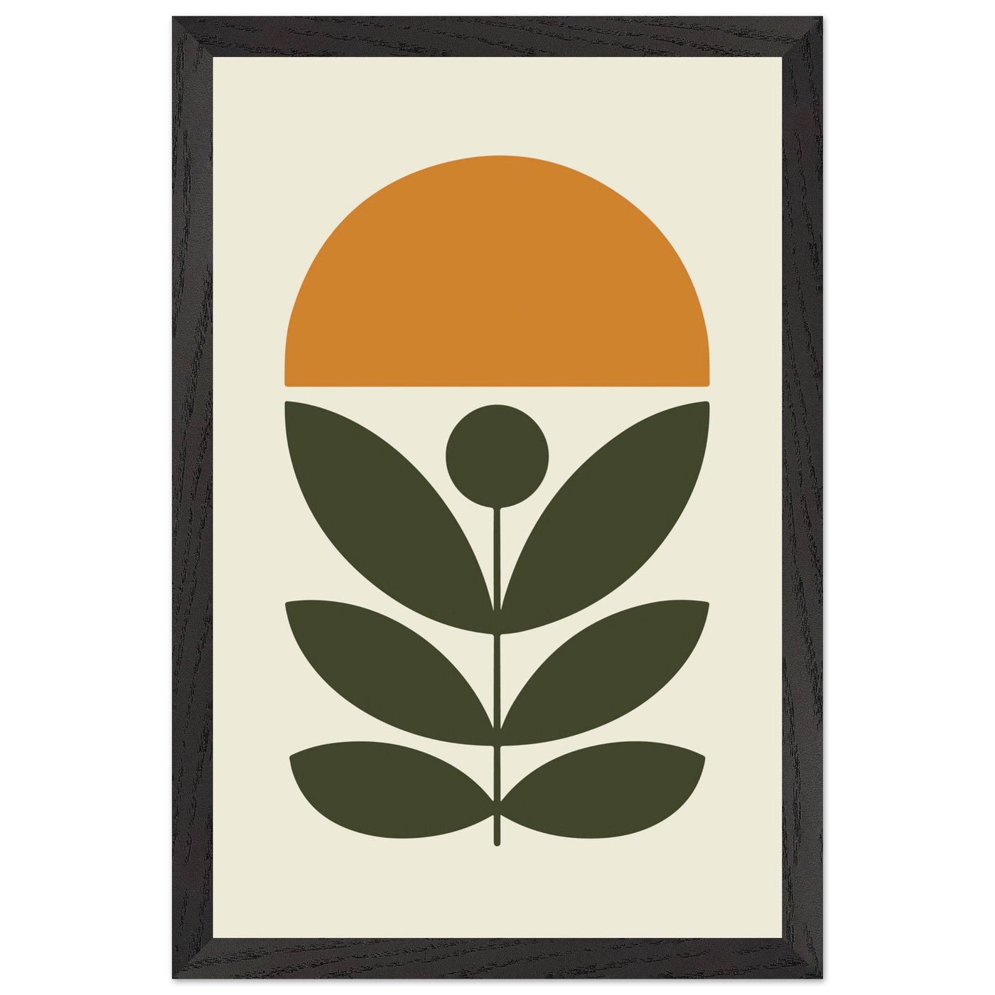 Abstract Botanical Green Plant Modern Art - Vibrantwalls