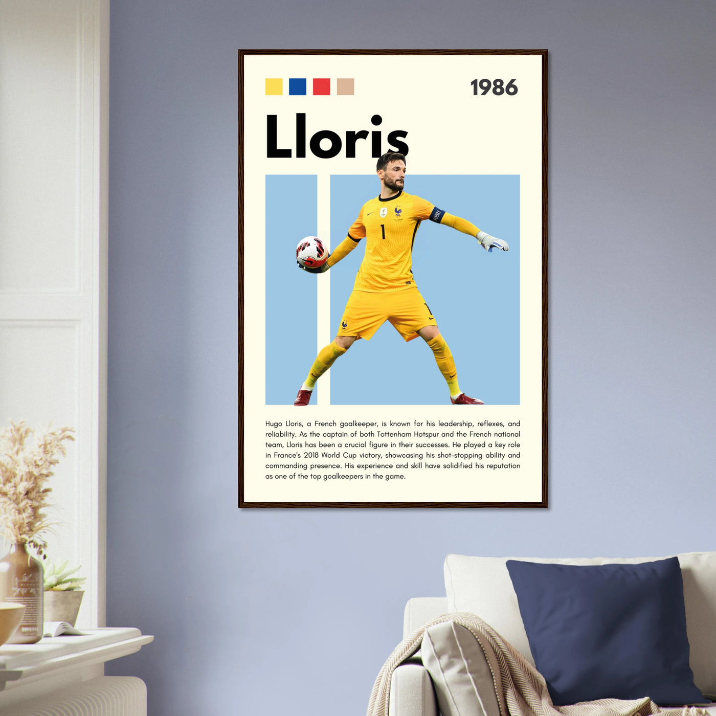 Hugo Lloris France Goalkeeper Football Poster Vibrantwalls