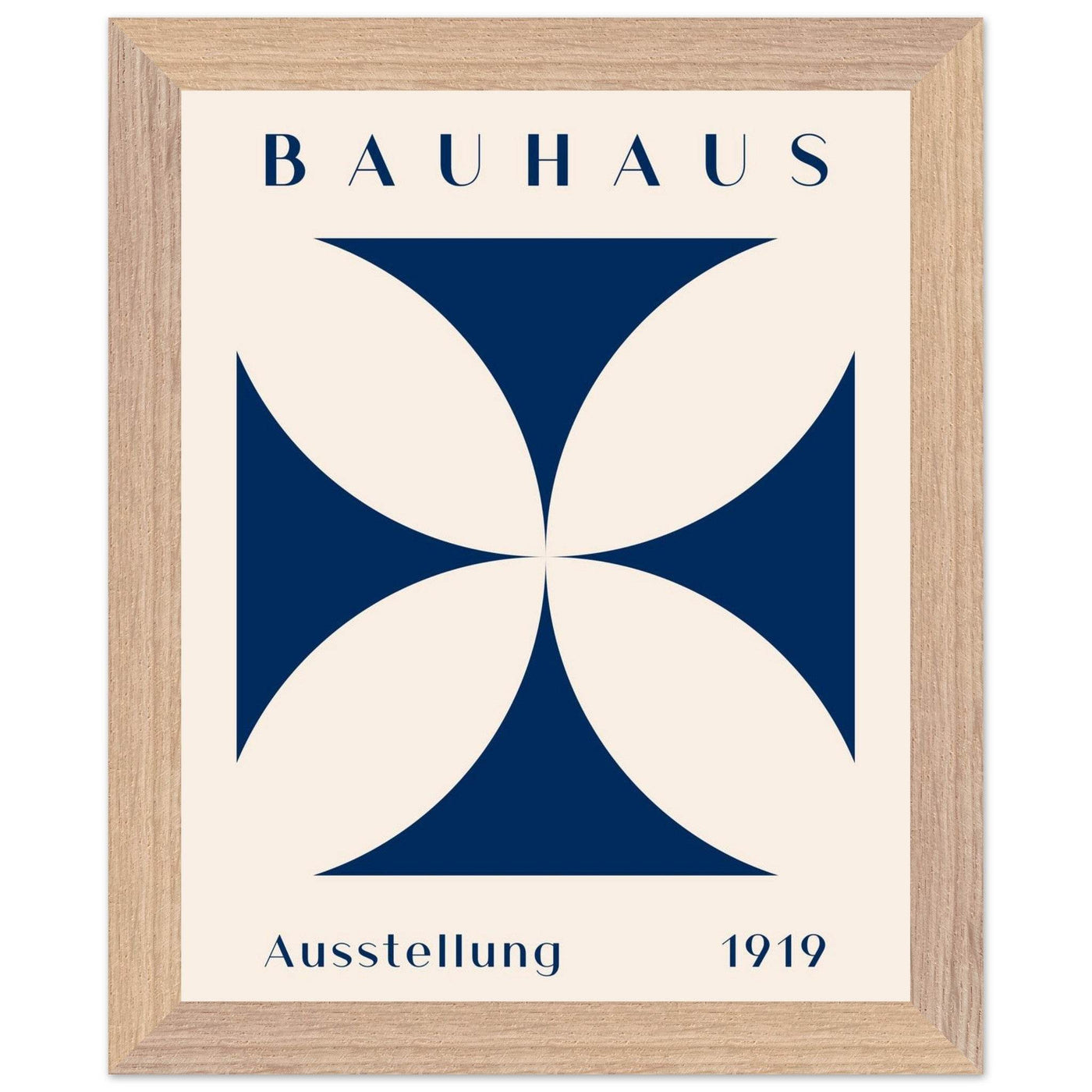 Bauhaus Exhibition 1919 - Navy Cream - Vibrantwalls