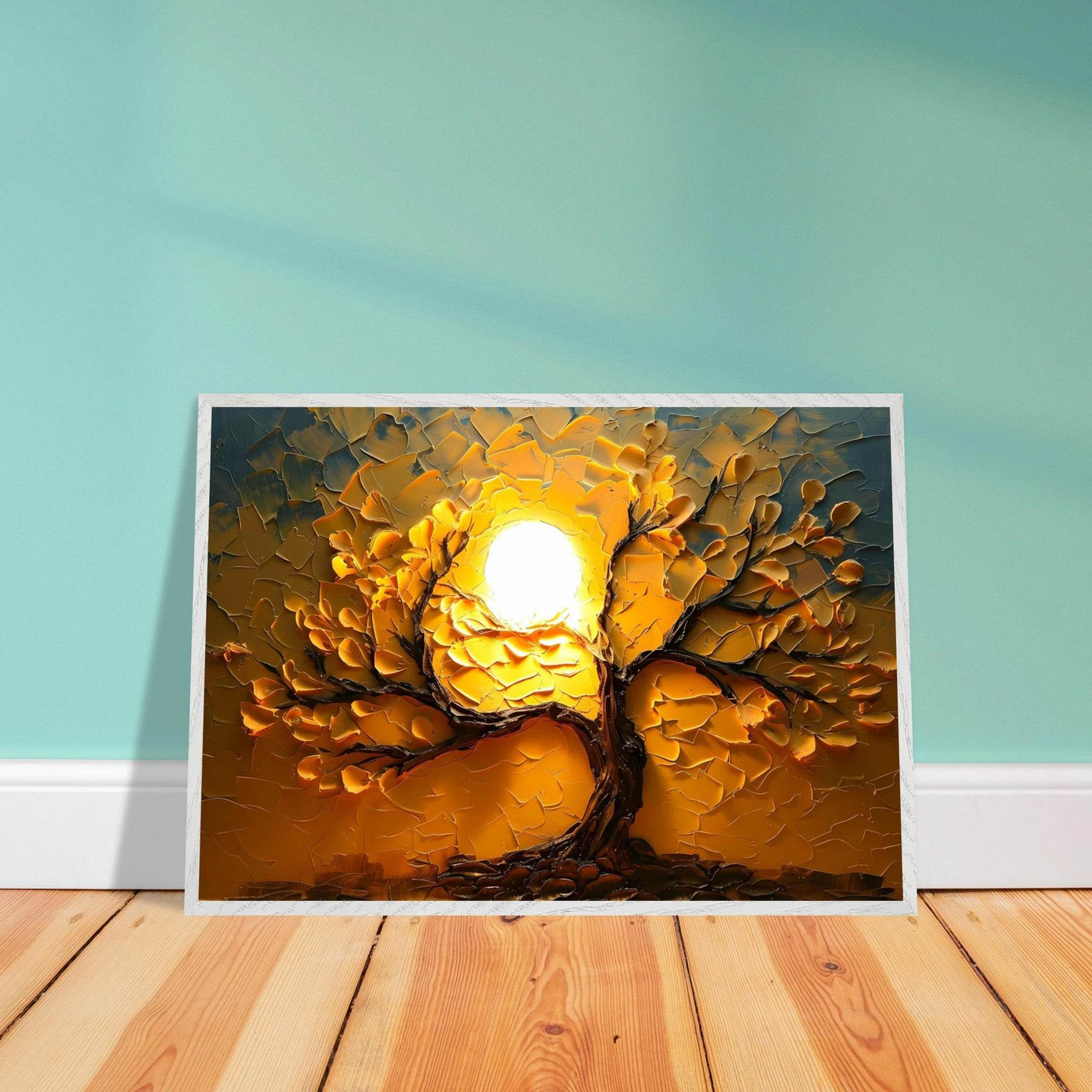 Textured Golden Tree of Life - Vibrantwalls