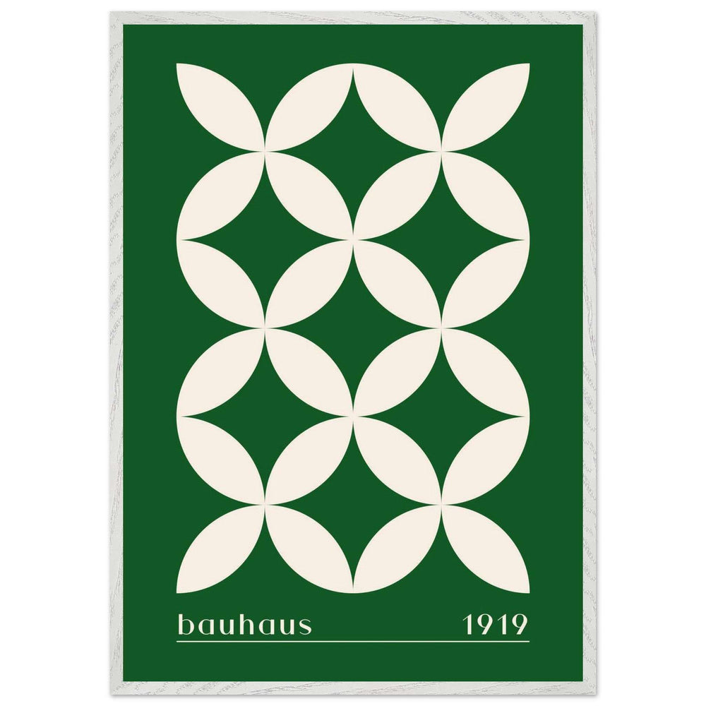 Bauhaus 1919 Green Beige Wall Art - Vibrantwalls