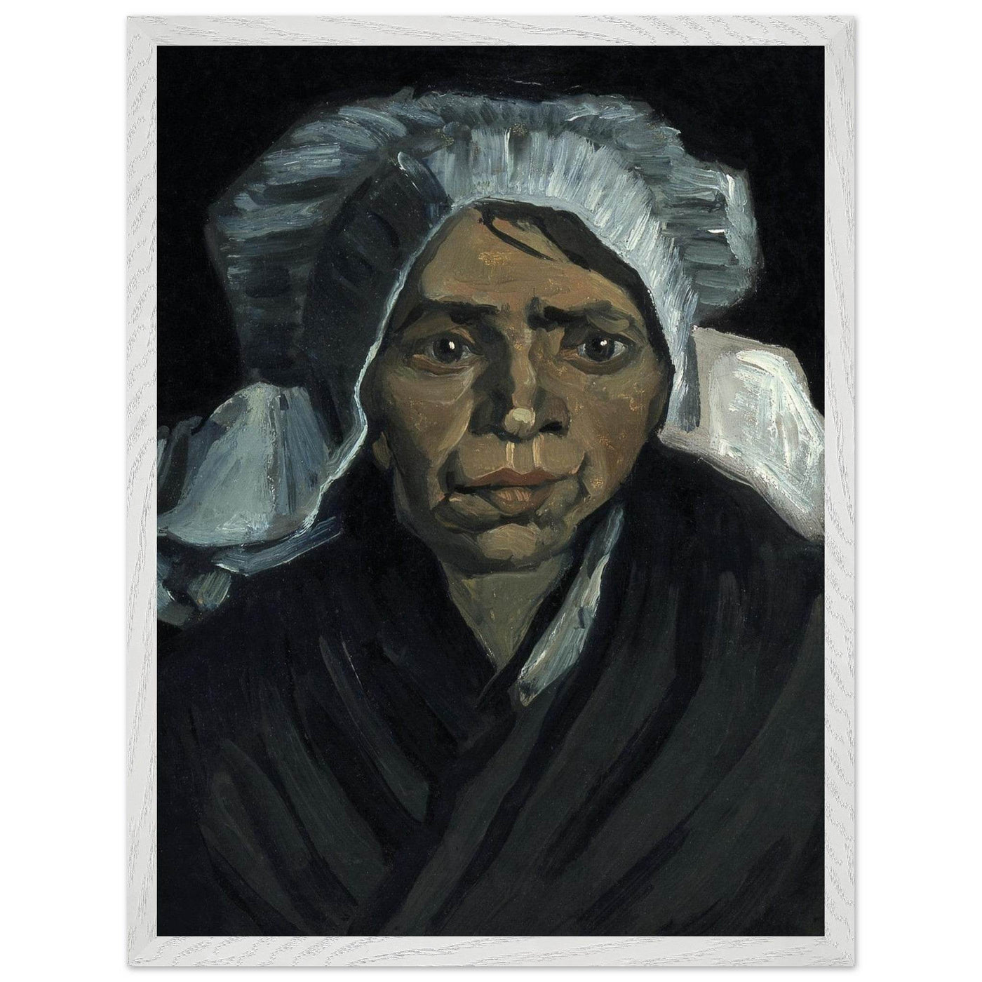 Peasant Woman Sculpture - Exquisite Head of a Peasant Woman Art Piece - Vibrantwalls