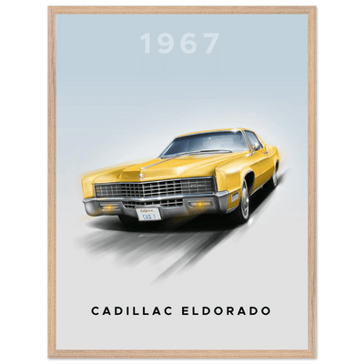 1967 Cadillac Eldorado - Iconic American Luxury Framed Poster | Premium Wall Art, Ready-to-Hang in Your Style - Vibrantwalls