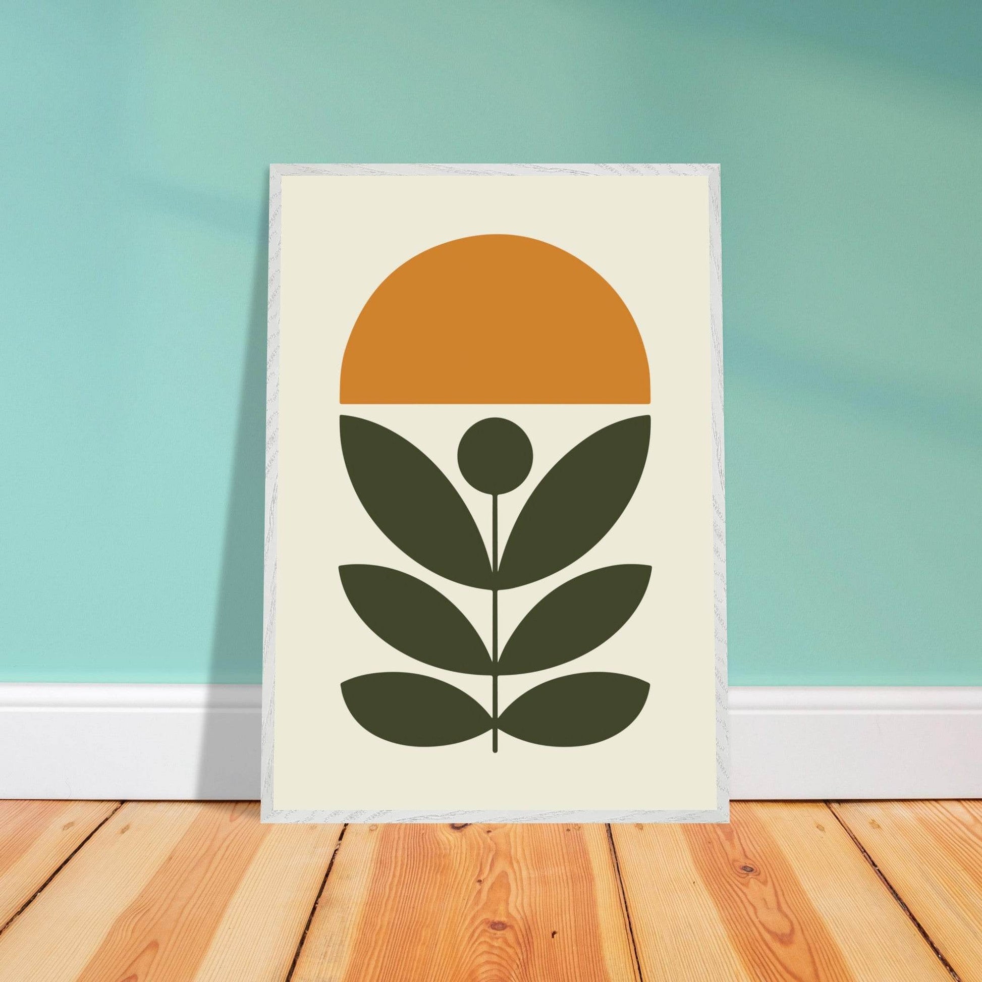 Botanical Green Plant Modern Abstract Wall Art - Vibrantwalls