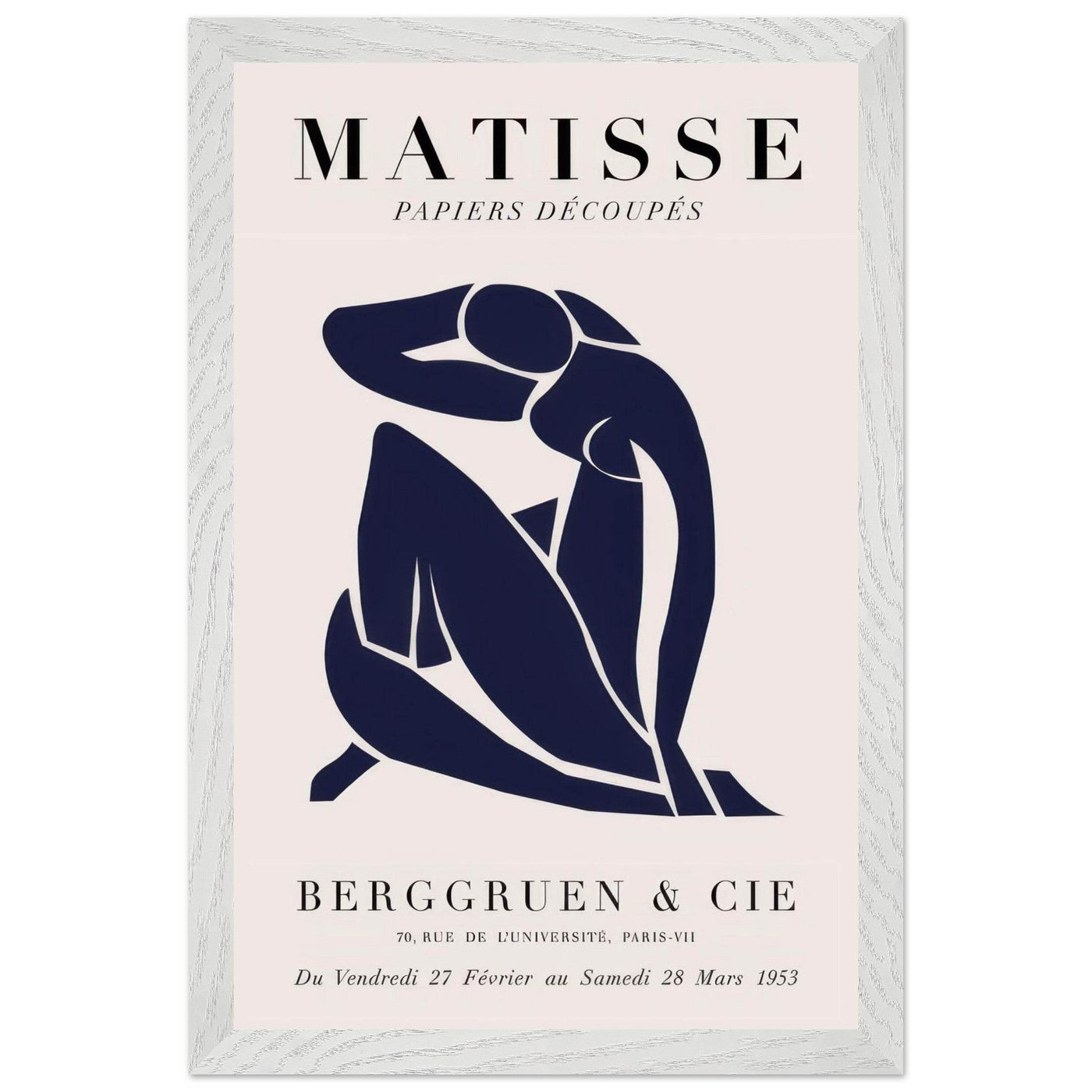 Papiers Découpés Blue Nude II Artwork - Elegant Piece for Your Space - Vibrantwalls