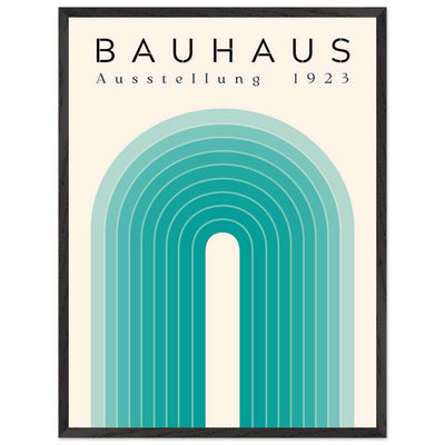 Bauhaus Ausstellung 1923 Teal & Cream - Vibrantwalls