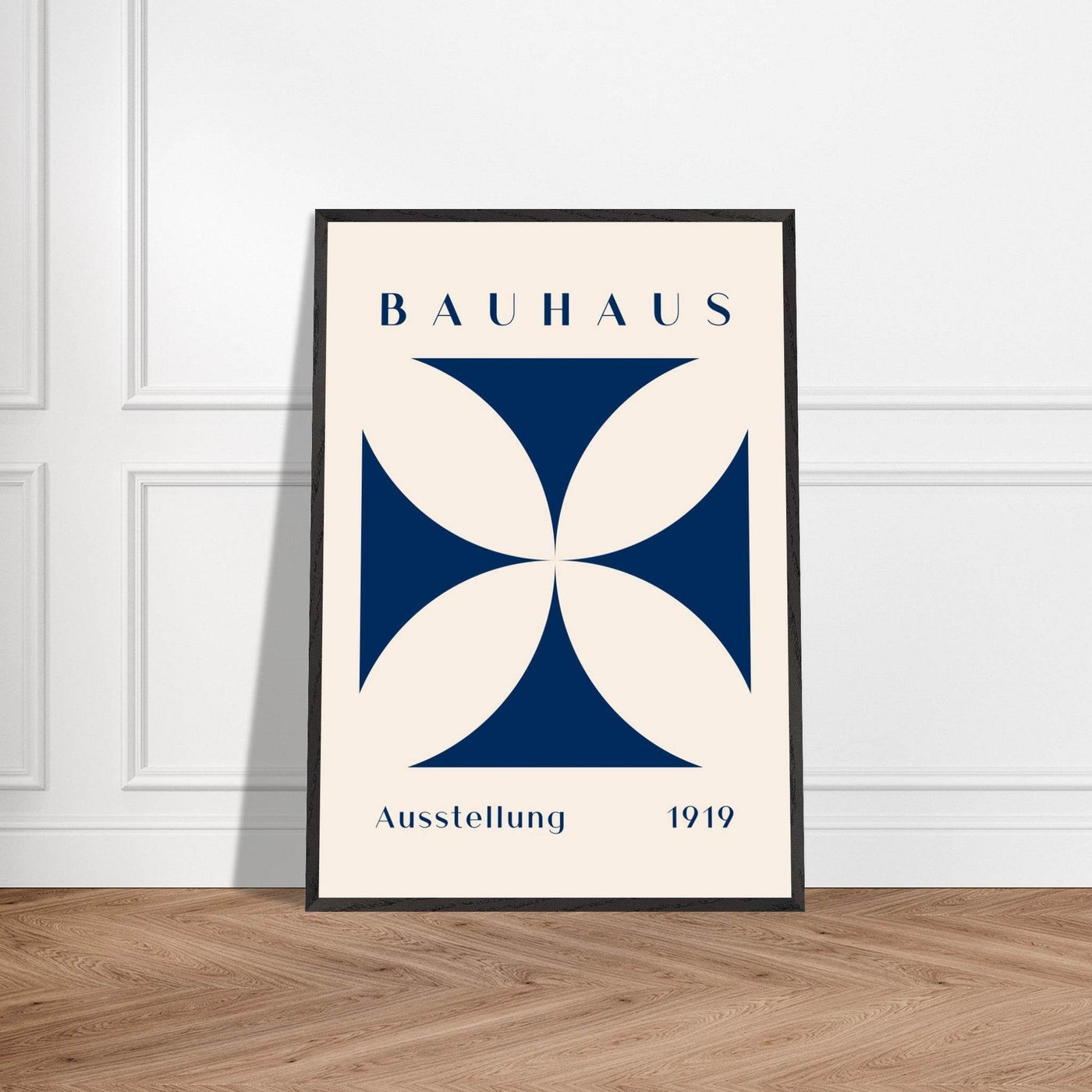 Bauhaus Exhibition 1919 - Navy Cream - Vibrantwalls