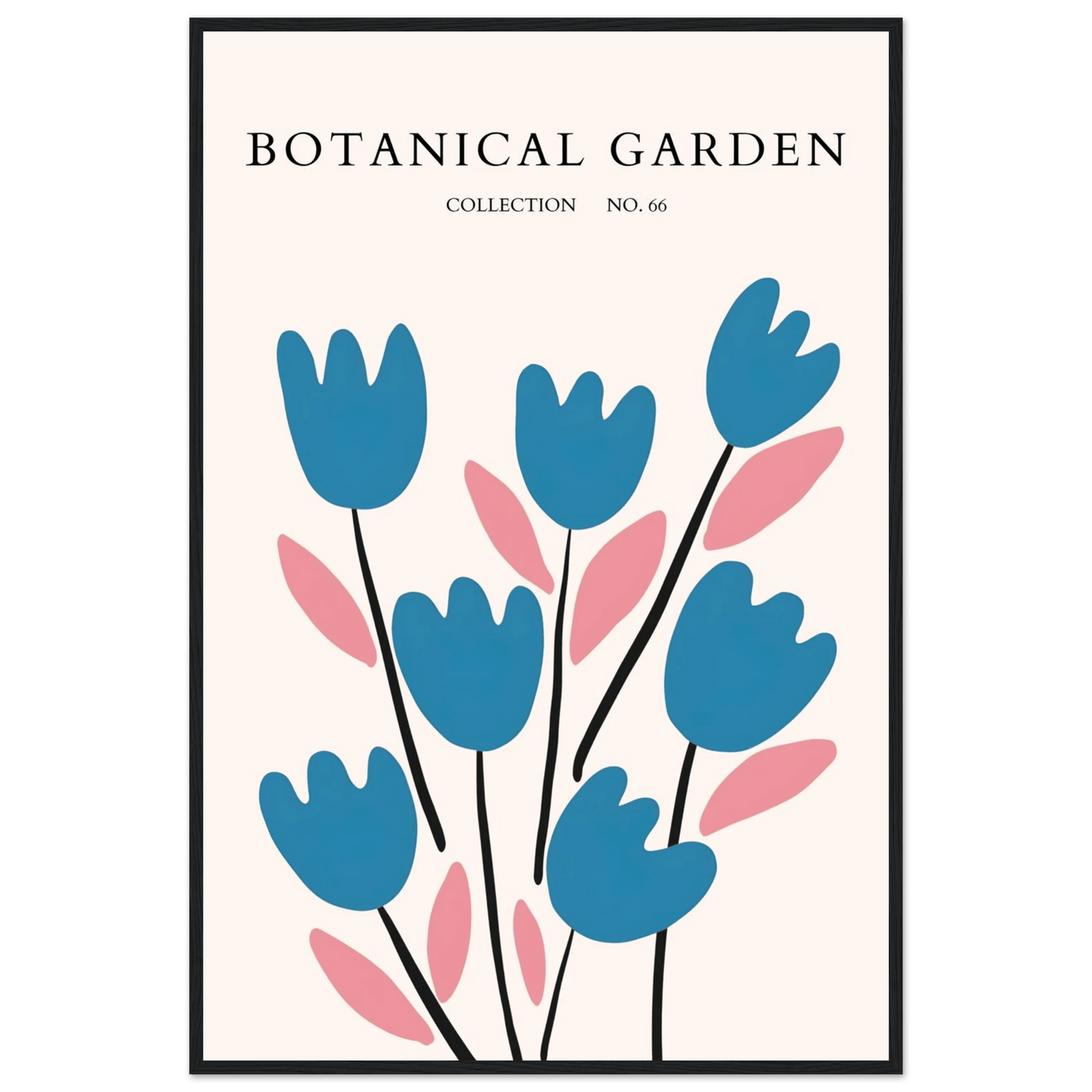 Abstract Botanical Garden Framed Poster – Modern Floral Art Print | Ready-to-Hang in Various Sizes & Frames - Vibrantwalls