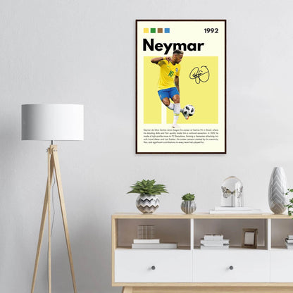 Neymar Jr. Brazilian Football Legends Poster Wall Art - Vibrantwalls