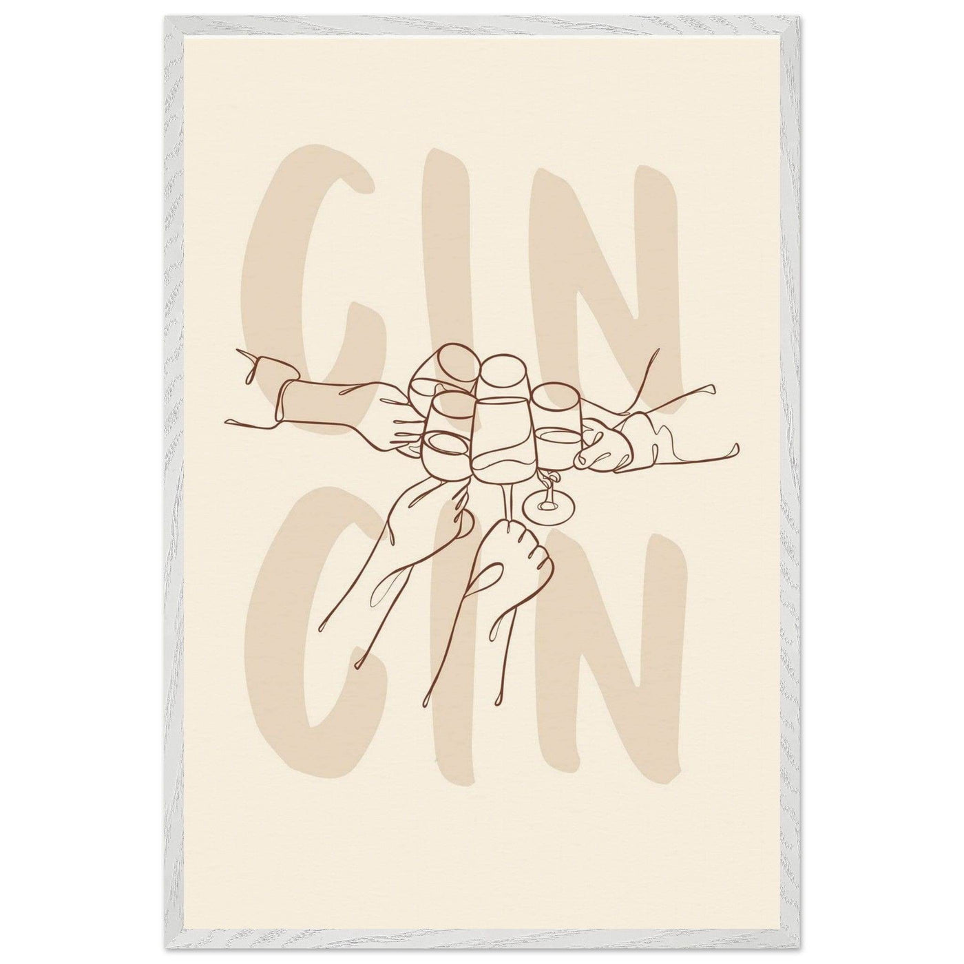 Framed Gin Quote Artwork for Gin Lovers - Perfect Decor for Home or Bar - Vibrantwalls