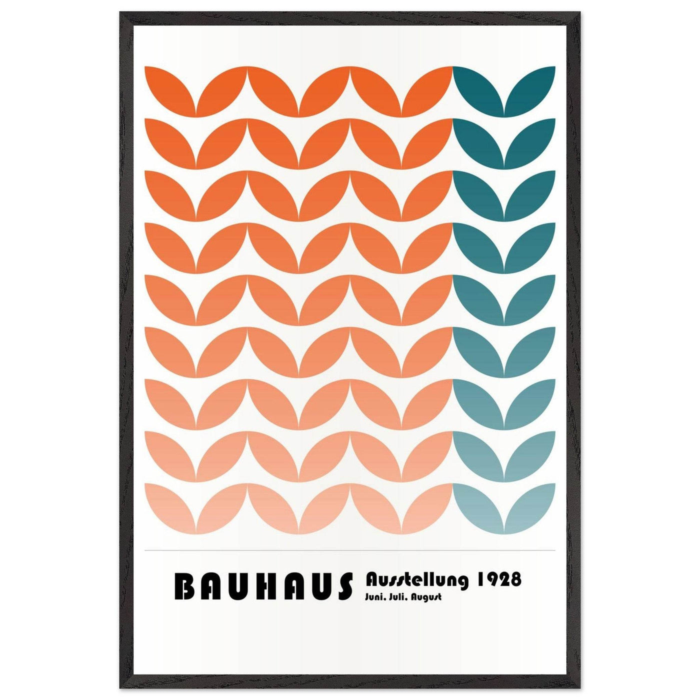 Bauhaus-Style The Blue Waves - Vibrantwalls