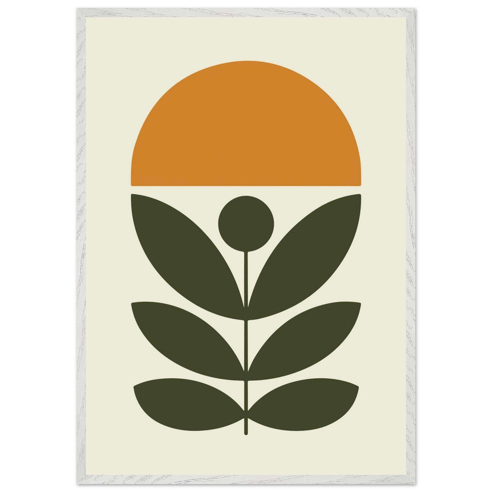 Botanical Green Plant Modern Abstract Wall Art - Vibrantwalls