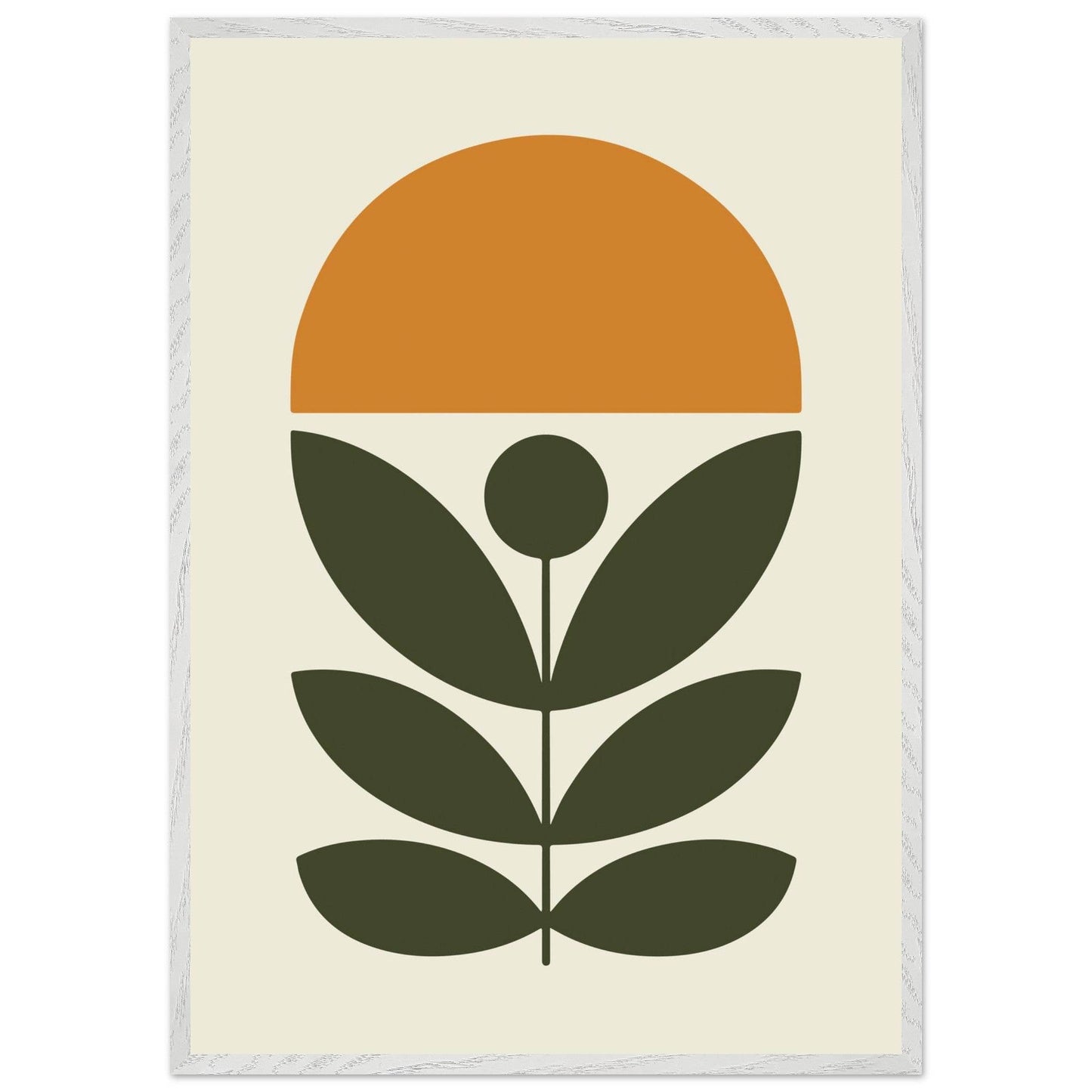 Botanical Green Plant Modern Abstract Wall Art - Vibrantwalls